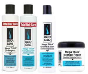 Doo Gro Mega Thick Hair Care Bundle 4 pc Shampoo Conditioner Lotion Treatment - Picture 1 of 1