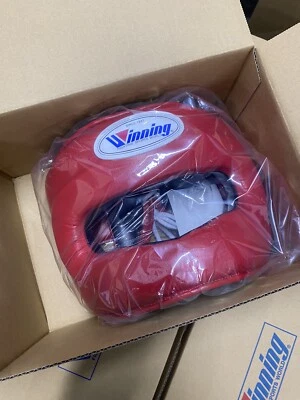WINNING Size L RED BOXING HEAD GEAR BOXING HEAD GEAR FG-5000 Made in Japan - Image 1 of 4