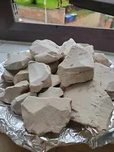 SHEKINA's Raw ,soft ,tasteful edible Cameroon Kaolin clay-Calaba 1kg -£21.65 - Picture 1 of 1