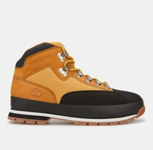 Timberland Euro Hiker Mid Men's Winter Boots Black Nubuck - Picture 1 of 7