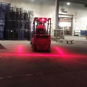 Forklift Truck Safety Working Light RED LED Line Warning Lamp 30W 10V~80V DC USC - Picture 1 of 9