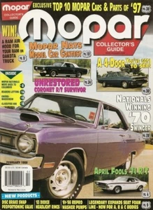 MOPAR COLLECTORS GUIDE 1998 FEB - RAM AIR HOODS FOR DAKOTA & RAM - Imagen 1 de 1