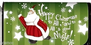EVERGREEN HAPPY CHRISTMAS MAGNETIC MAILBOXCOVER free sh - Picture 1 of 1
