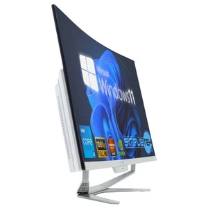 All IN One 27 " FHD Curved i5 6° Gen RAM 8 GB SSD 240 GB Win 11 Desktop Computer - Picture 1 of 8