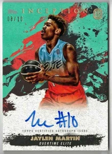JAYLEN MARTIN 2021 Topps Inception OTE Overtime Elite #JM3 AQUA AUTO /10 RC SSP! - Picture 1 of 2