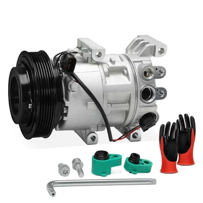 Compresor de aire acondicionado con polea de 6 ranuras y embrague para Hyundai Elantra 2011 2012-2015 Foto 1 de 4