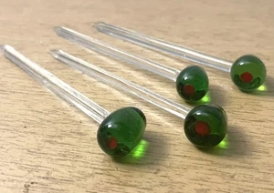 Lote de 4 agitadores para decorar Martini de vidrio con selecciones de oliva de cóctel - Imagen 1 de 10