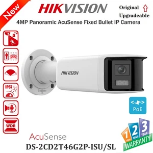 Hikvision DS-2CD2T46G2P-ISU/SL 4MP Panoramic 180° Two Way Audio POE IP Camera - Picture 1 of 10
