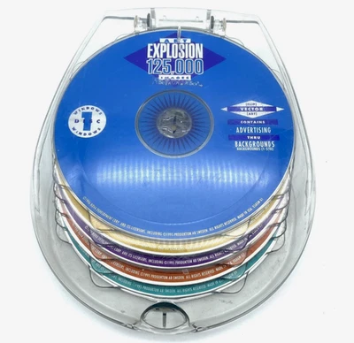 Juego de 10 CD-ROM Art Explosion 125.000 imágenes Nova Development Corp 1996 clip art Foto 1 de 4