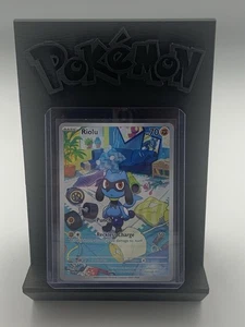 Pokemon TCG - Riolu #215/198 - Scarlet & Violet - Illustration Rare Near Mint! - Picture 1 of 3