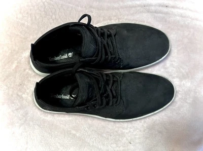 Zapatillas altas Timberland de lona negras - Zapatos informales para hombre talla 12 Foto 1 de 4