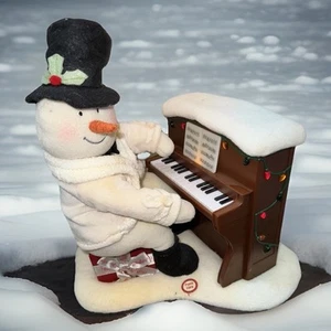 Hallmark Jingle Pals Plüsch Klavier spielen singender Schneemann leuchtet getestet funktioniert - Bild 1 von 9