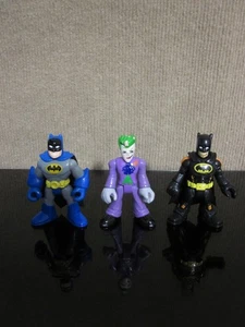 Imaginext DC Super Friends Batman Black Orange Heat Blast Robin Batman Blue Gray - Picture 1 of 9