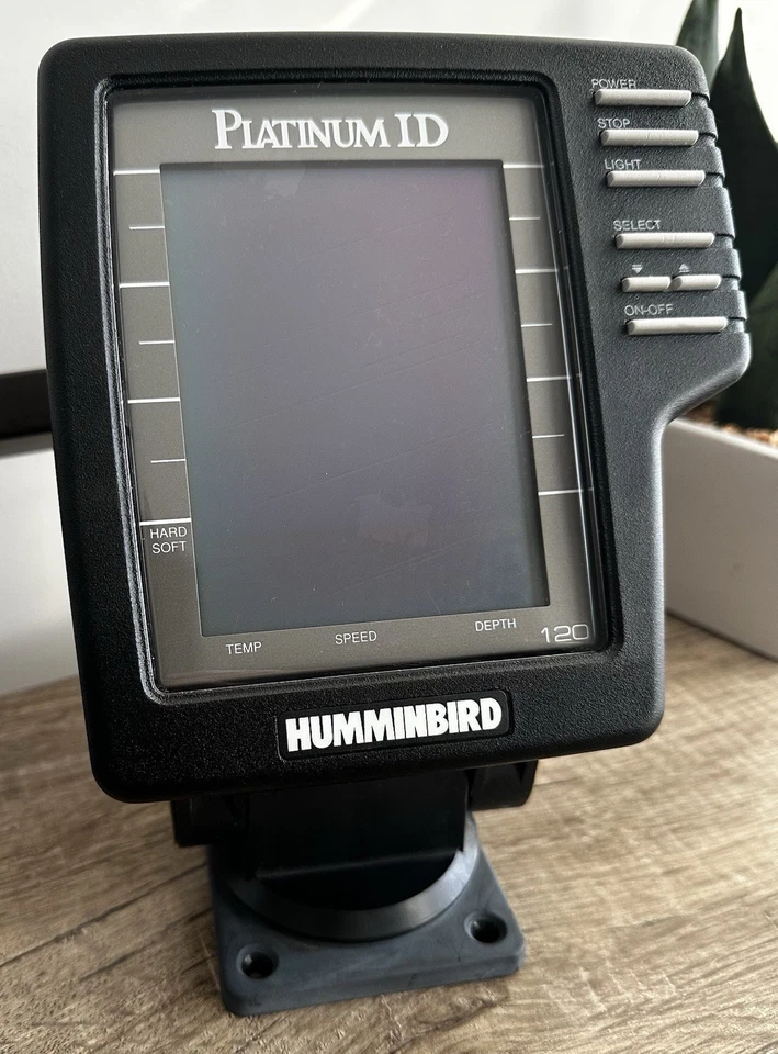 Hummingbird Platinum ID 120 Portable Fish Finder - Untested- Sold As Is W/ Base - Image 1 of 4