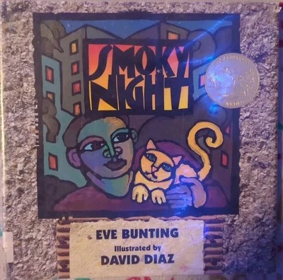 Smoky Night Eve Bunting David Diaz 1995 Caldecott Medal Book Hardcover - Image 1 of 4