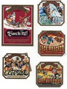 5 verschiedene Tommyknocker Brauerei Bieretiketten - COLORADO - Bild 1 von 2