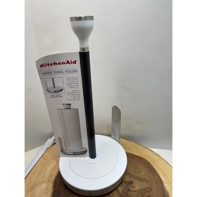 KitchenAid White Paper Towel Holder With Soft-Touch Friction Pad & Weighted base - Image 1 of 4