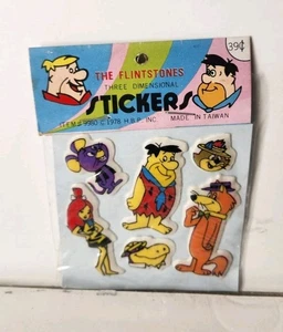 Vintage 1978 H.B.P Inc. Puffy The FLINTSTONES Stickers - NEW Hanna Barbera - Bild 1 von 2