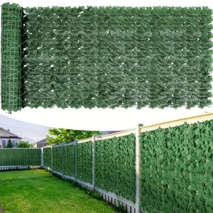 30M Artificial Hedge Fake Ivy Leaf Garden Privacy Fence Screen Roll Wall Cover - Picture 1 of 21