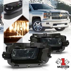 Smoke Lens Fog Light Lamp w/Switch+Harness+Bezel for 14-15 Silverado/Sierra 1500 - Bild 1 von 5