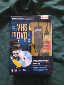 Roxio Easy VHS to DVD 3 Plus Converter USB Video Capture NEW Model 251000 - Picture 1 of 6
