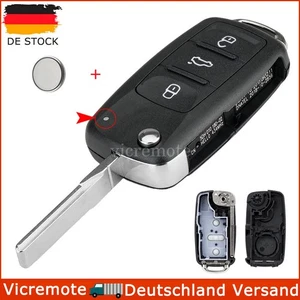 3Tasten Ersatz Klappschlüssel Gehäuse für Skoda Octavia Citigo Fabia Superb Yeti - Bild 1 von 9