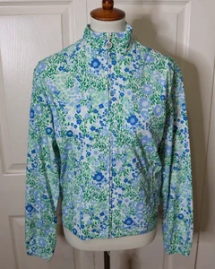 Chaqueta de golf Tory Burch Sport Ace azul empacable para jardín con cremallera talla XS - Imagen 1 de 12