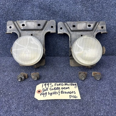 1994-1998 Ford MUSTANG SVT COBRA FOG LIGHT LAMPS PAIR set 94 95 96 97 98 OEM  - Image 1 of 4