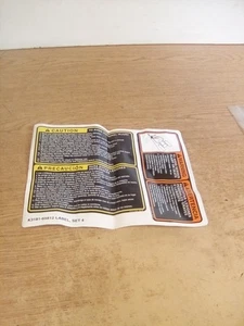 Set Of 4 Kubota K3181-65812 Labels - Picture 1 of 4
