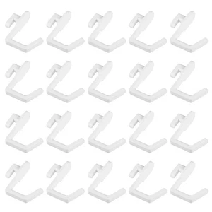 20pcs Peg Board Hook Plastic Display Hook Shelf Hanger Supplies - Picture 1 of 12