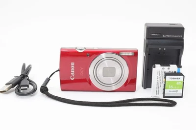 Canon IXY 180 PowerShot ELPH 180 IXUS 175 Digital Camera Red [EXC++] Japan 2832 - Image 1 of 4