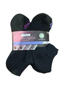 AVIA® Black 10 pair Women's Performance Cushion LOW CUT Socks - Picture 1 of 3