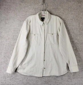 Outdoor Research Feedback Flannel Twill Shirt Jacket Womens Medium Cream - Picture 1 of 13
