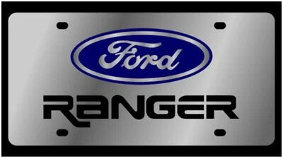 Ford Ranger Stainless Steel License Plate (Chrome) - Image 1 of 3