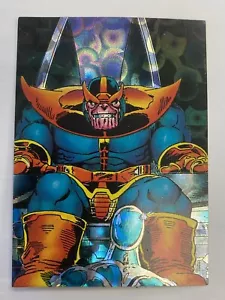 1992 Marvel Comics The Silver Surfer Prism Trading Cards Thanos Base Card #42 - Picture 1 of 10