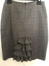 Review Work/Pencil Skirt , Light Grey Pattern, Modest Bust Fun Frills At Back