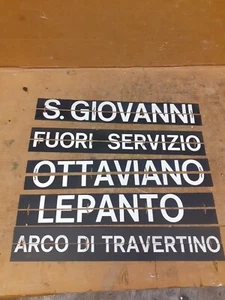 Un insegna targa Metro A Roma S.giovanni Arco Lepanto Fs treno stazione Atac - Imagen 1 de 6