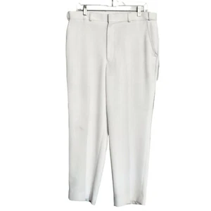 Vintage Men's Haband's Fit Forever White Polyester Pants 34S - Picture 1 of 7