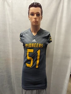 Game Used LIU Post Pioneers Game Used Football Jersey Adidas XL NCAA Eli Wiegand - Picture 1 of 10