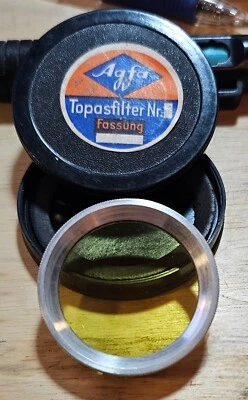 Agfa Topas Filter 1 37.5mm Yellow B&W Cloud Slip-on Threaded 37.5 mm topasfilter - Image 1 of 4