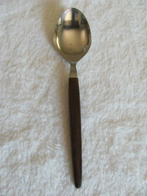 Raadvad Denmark Eton Stainless-Henning Norgaard-Wood-Soup Spoon/Tablespoon(s) - Image 1 of 4