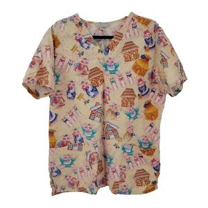 Blusa Médica Para Mujer Cherokee Inspirada Confort Cerdos Medianos Garden of Eatin - Imagen 1 de 10