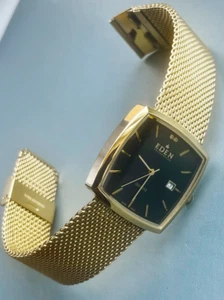 orologio da polso c2010 funzionante di EDEN. Swiss Made 3atm. Oro pl. Bracciale Integrale - Foto 1 di 9