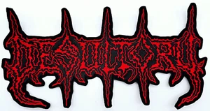 DESULTORY RED SHAPED LOGO EMBROIDERED BACKPATCH - Picture 1 of 2