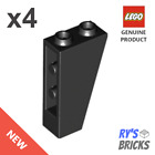4 x LEGO® Slope Inverted 75 2 x 1 x 3 Black 2449 Genuine Bulk Lot