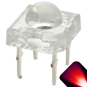 10 x LED 5 mm cúpula superflujo rojo piraña letrero luces de freno de automóvil súper flujo - Imagen 1 de 2