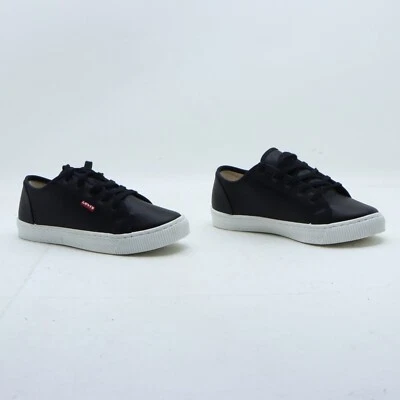 LEVI'S Usate Numero EUR 36 UK 3.5 US 5 (Cod.SS3649) in pelle Nero sneakers Foto 1 de 4