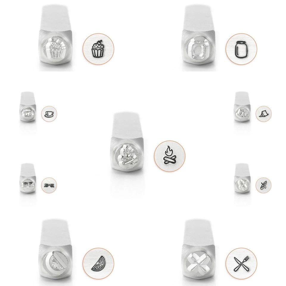 Estampillas de diseño de metal de ImpressArt (símbolos) 6 mm Foto 1 de 1