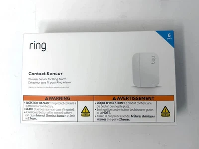 Ring - Alarm Contact Sensor (2nd Gen) (6-Pack) - White 4SD6SZ-0EN0 New Sealed - Image 1 of 4