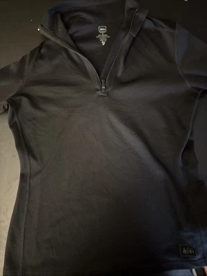 Sudadera Pullover REI Cooperativa 1/4 Cremallera Para Mujer M Negra Capa Base Manga Larga Foto 1 de 4